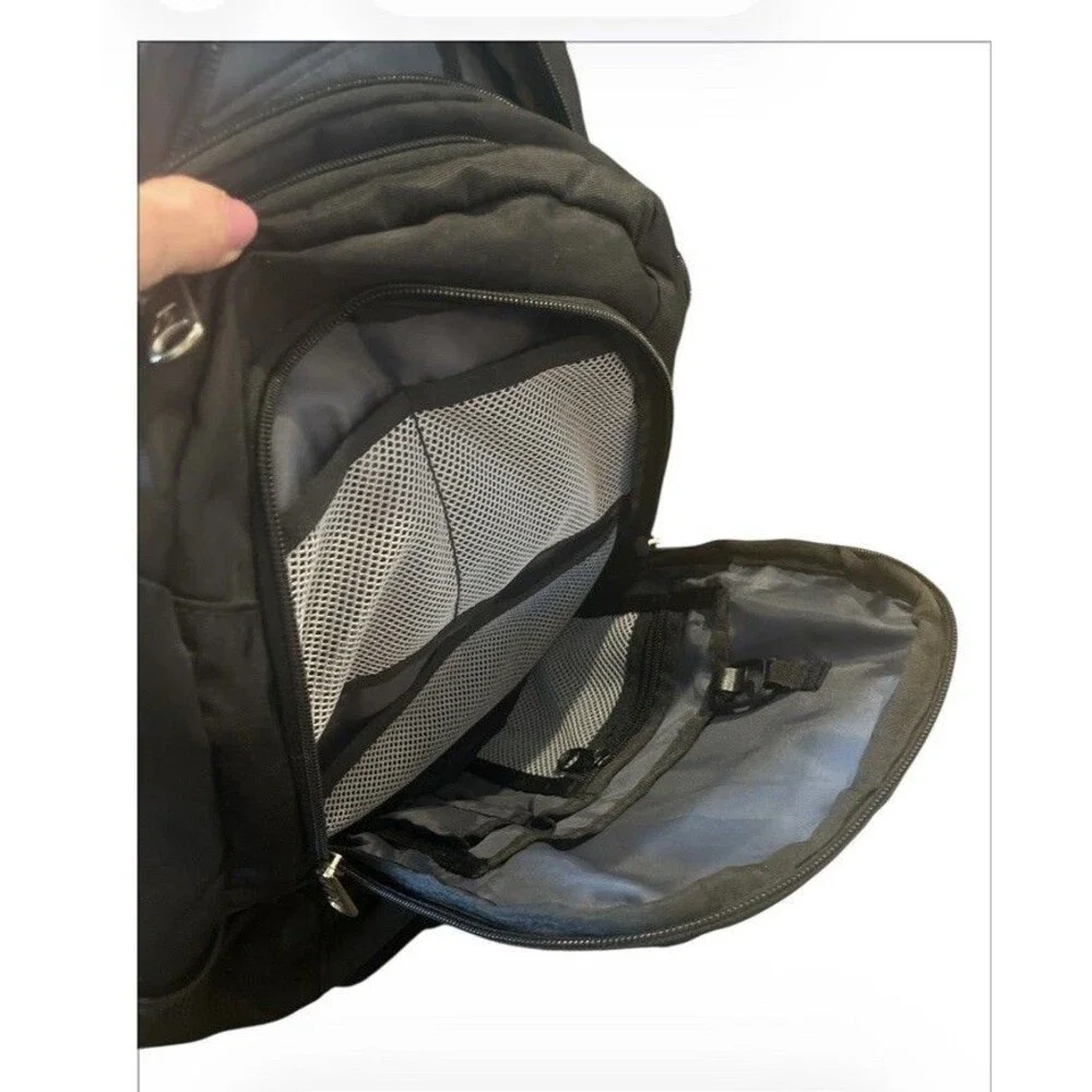 Obersee Black Diaper Bag Backpack With Changing Pad